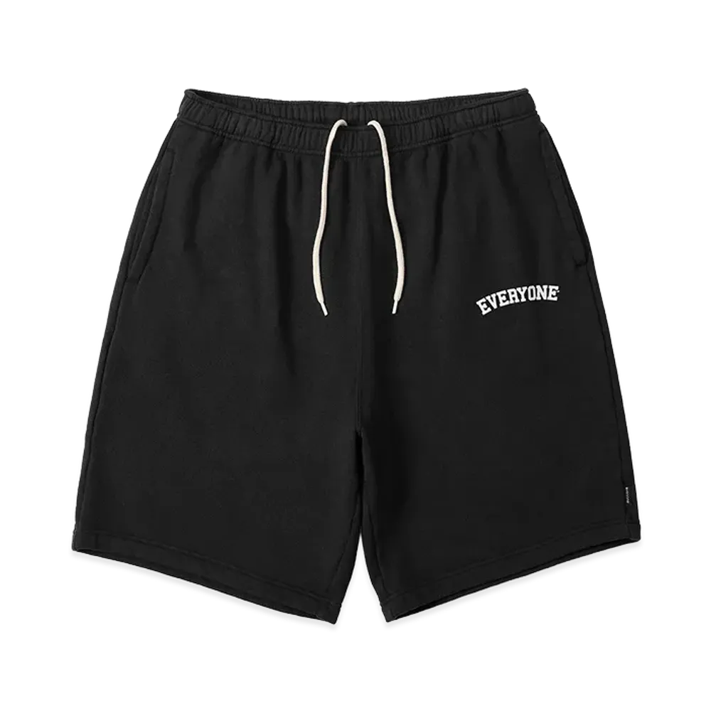 everyone Collegiate Logo Classic Sweat Shorts "Black"