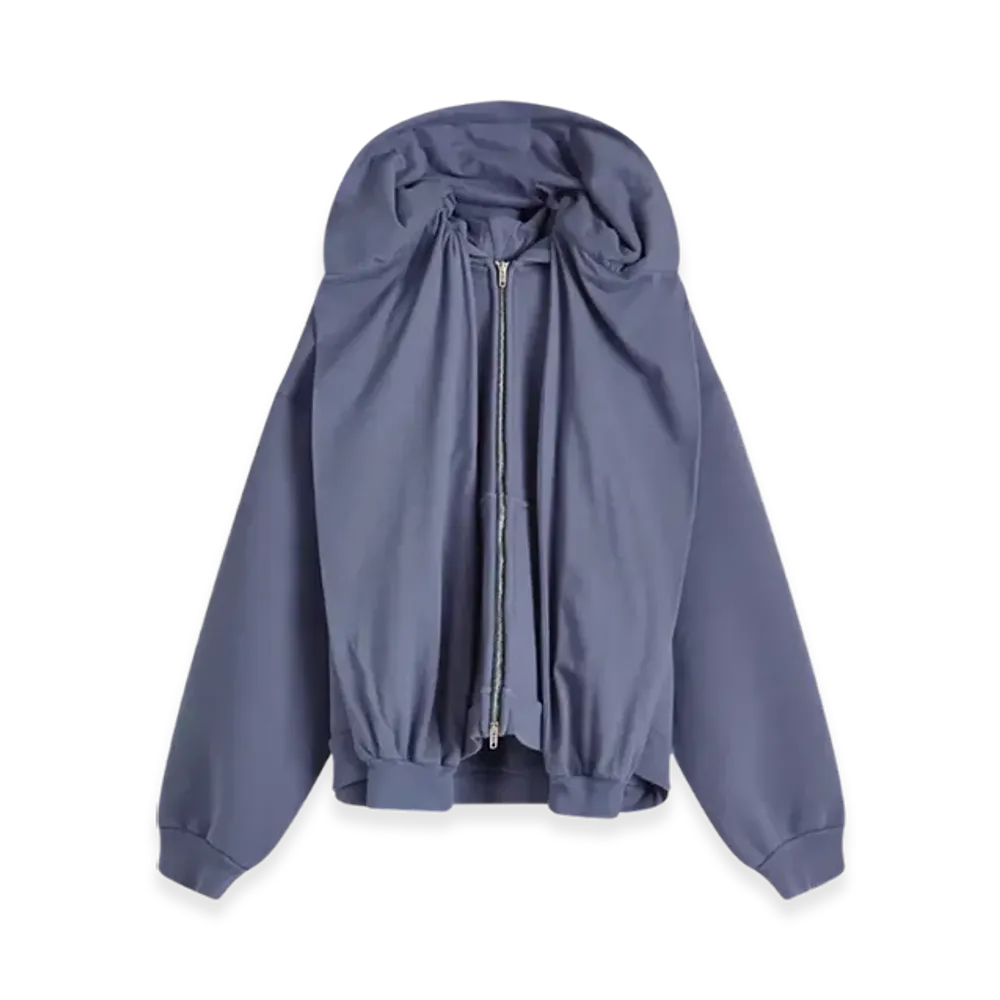 BALENCIAGA Incognito Zip-Up Hoodie "Blue"