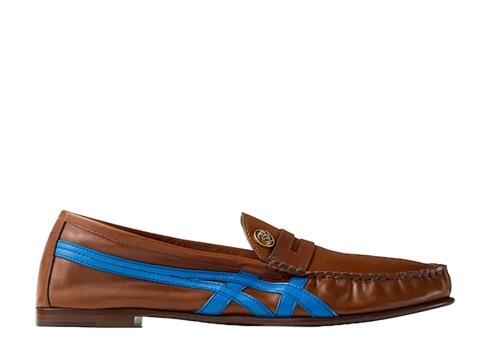 Versace × Onitsuka Tiger Sakura Leather Loafer "Brown/White"