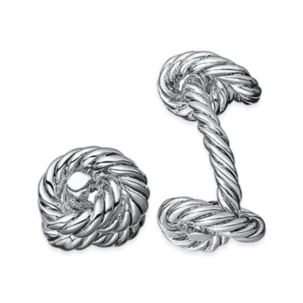 Hermes Noeuds Cufflinks "Silver"