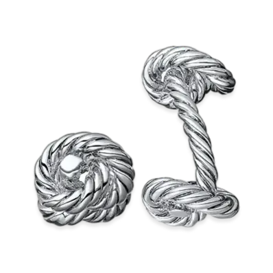 Hermes Noeuds Cufflinks "Silver"