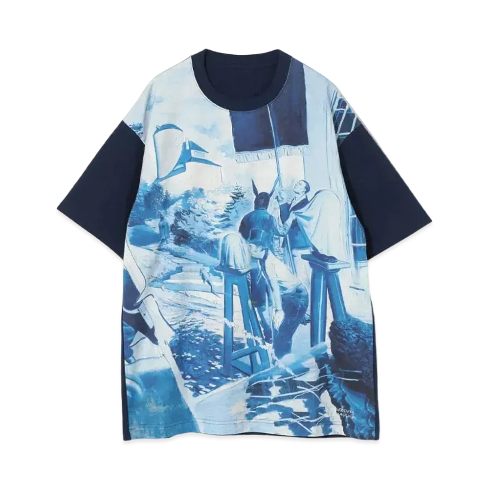 UNDERCOVER Cotton T-Shirt "Navy Base"