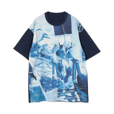 UNDERCOVER Cotton T-Shirt "Navy Base"