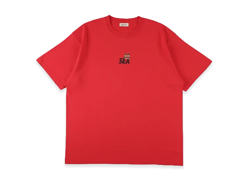 WIND AND SEA x Monchhichi Pair Tee "Red"