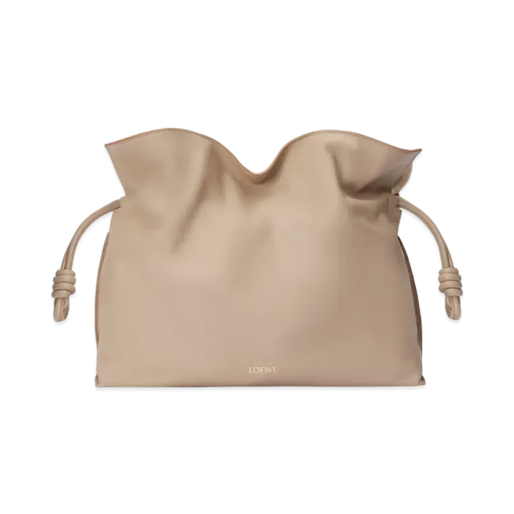 LOEWE Flamenco Clutch Large "Sand"