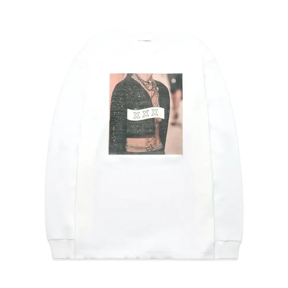 GOD SELECTION XXX LONG SLEEVE T-SHIRT GX-A21-LT-02 "White"
