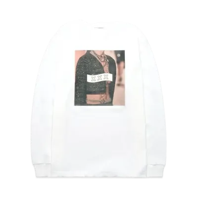 GOD SELECTION XXX LONG SLEEVE T-SHIRT GX-A21-LT-02 "White"
