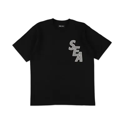 WIND AND SEA Logo Stitch S/S Tee "Black"