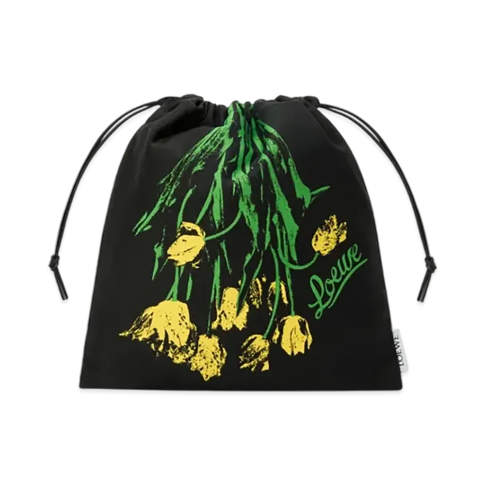 LOEWE Drawstring Pouch Small "Black"