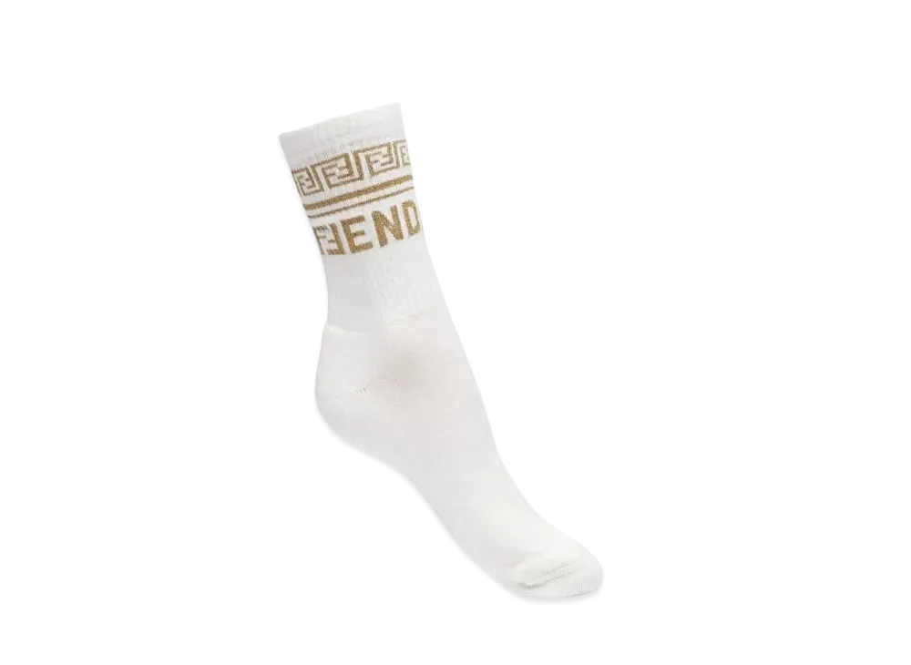 FENDI x Versace Fendace Logo Socks "White"