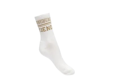 FENDI x Versace Fendace Logo Socks "White"