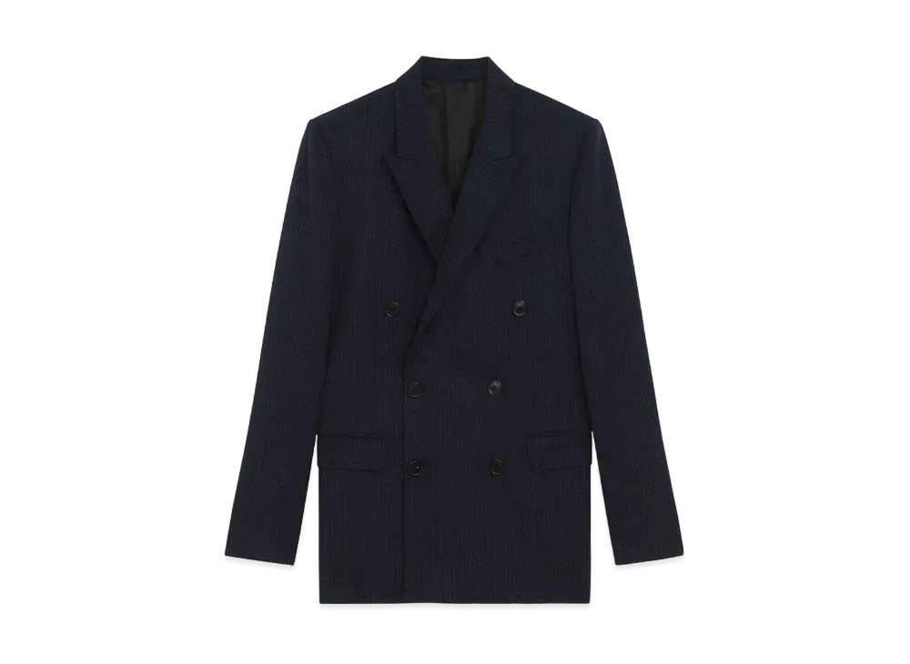 CELINE Rectangle Jacket / Tennis Stripe "Navy"