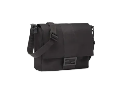 FENDI Baguette Messenger Bag Medium Nylon Bag "Black"