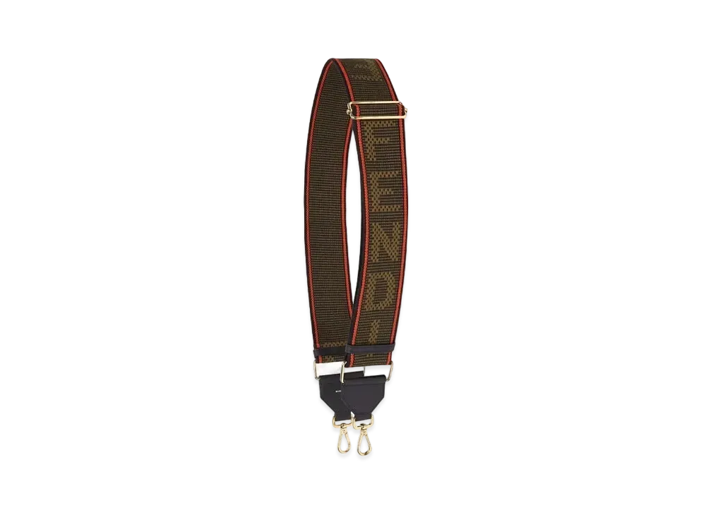 FENDI Strap You Ribbon Shoulder Strap "Green"