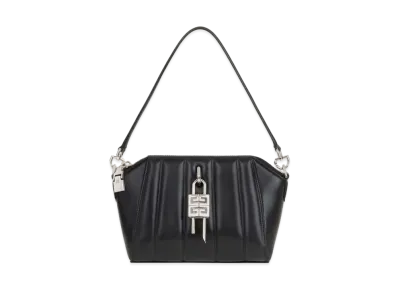GIVENCHY XS Antigona Lock Bag in Padded Leather "Black"