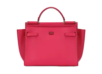 Dolce&Gabbana Sicily 62 Soft Bag Large Tahiti Calfskin "Fuchsia"