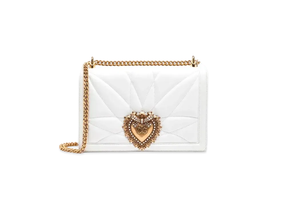 Dolce&Gabbana Division Bag Medium Size Matrassenupa Leather "White"