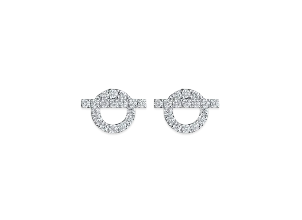 Hermes Finesse Earrings "White Gold/Diamond"