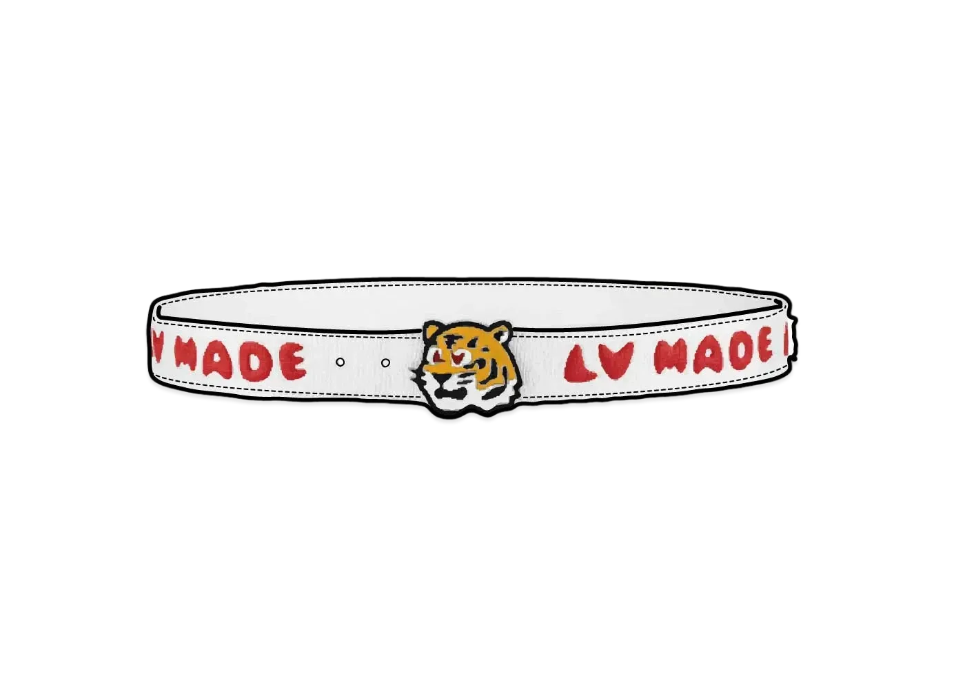 Louis Vuitton x NIGO LV MADE TIGER 40MM REV "White"