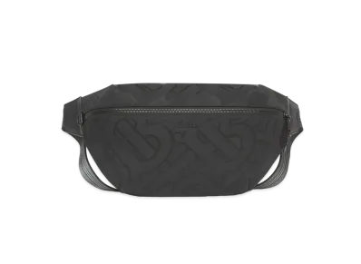 BURBERRY Large Monogram Jacquard Sony Bum Bag "Black"