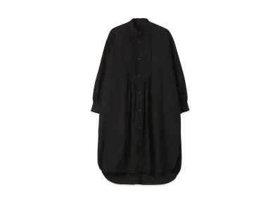 Yohji Yamamoto Y's 100/2 BROAD PIN TUCK BLOUSE "Black"