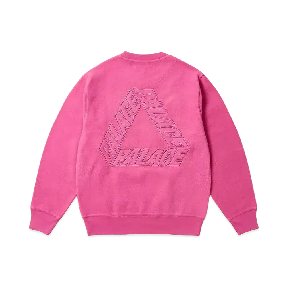 PALACE Reverse P-3 Crew "Shock Pink"