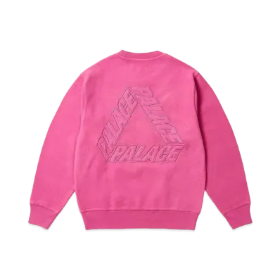 PALACE Reverse P-3 Crew "Shock Pink"