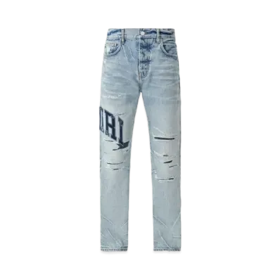 AMIRI Varsity Logo Repair Straight "Perfect Indigo"