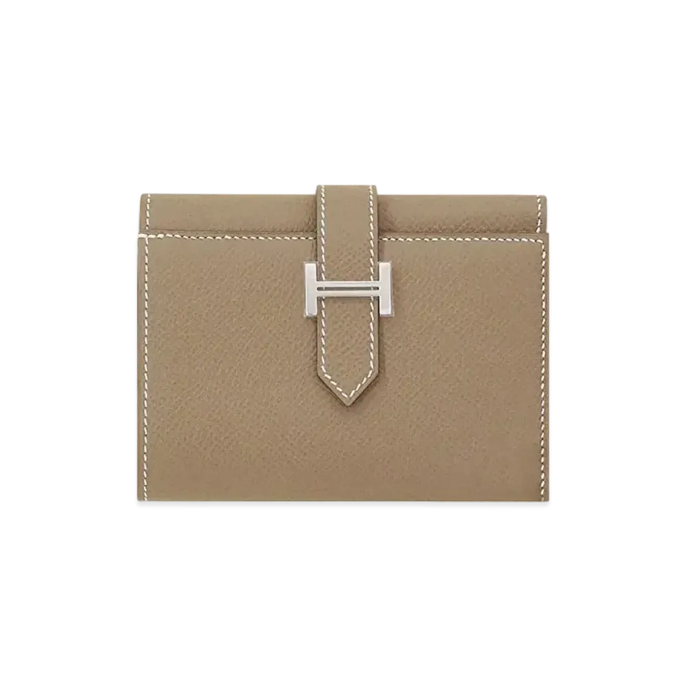 Hermes Bearn Combine Veau Epsom "Etoupe/Silver"