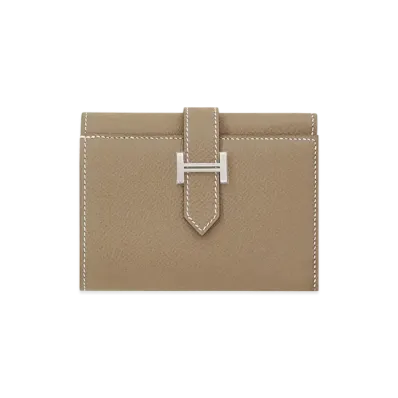 Hermes Bearn Combine Veau Epsom "Etoupe/Silver"