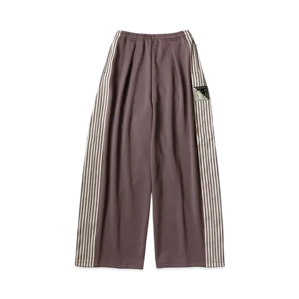 KAPITAL Smooth Jersey Stunt Man Woman Buggy Track Pants "Light Brown"