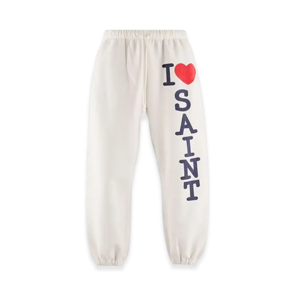 SAINT Mxxxxxx Sweat Pants I Love Saint "White"