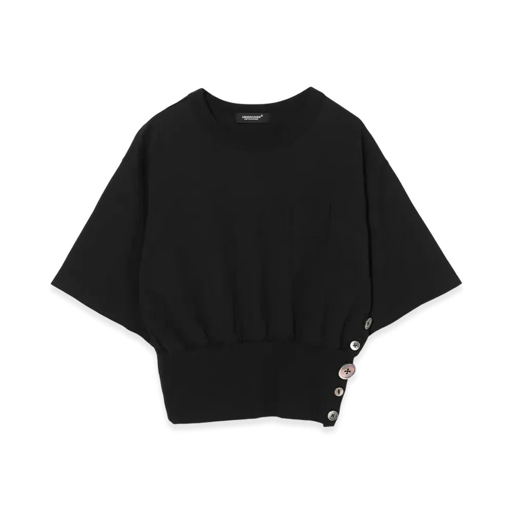 UNDERCOVER Cotton Wide Sleeve Cut & Sewn "Black"
