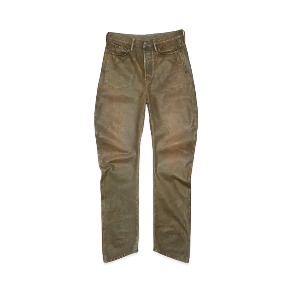 Acne Studios Relaxed Fit Coated Jeans "Blue/Beige"