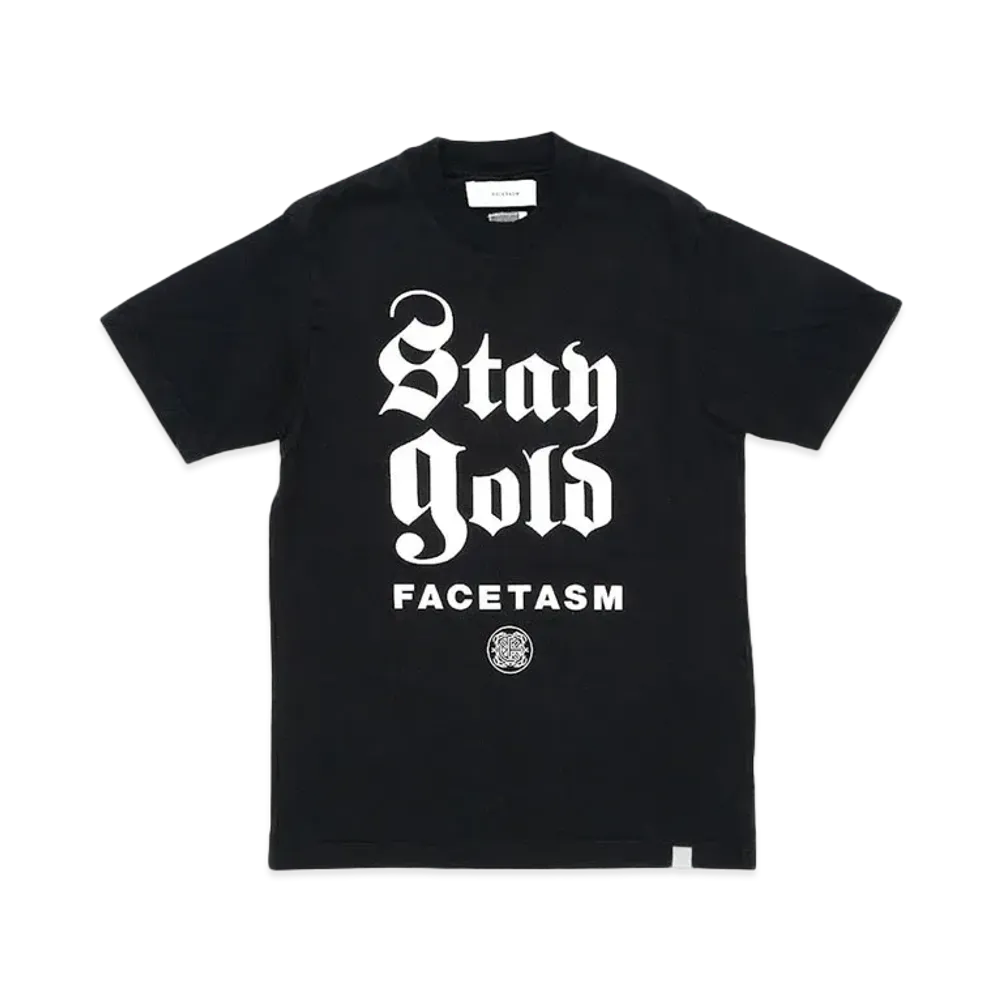 FACETASM STAY GOLD TEE "BLACK"