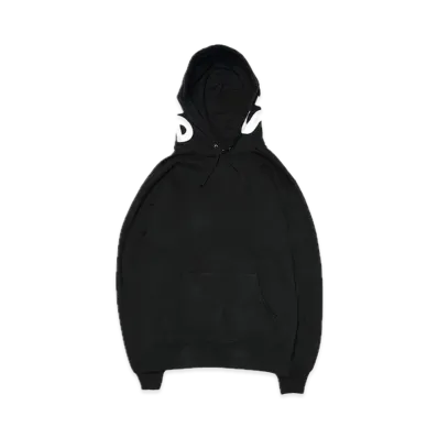 Supreme Contrast Hooded Sweatshirt "Black"