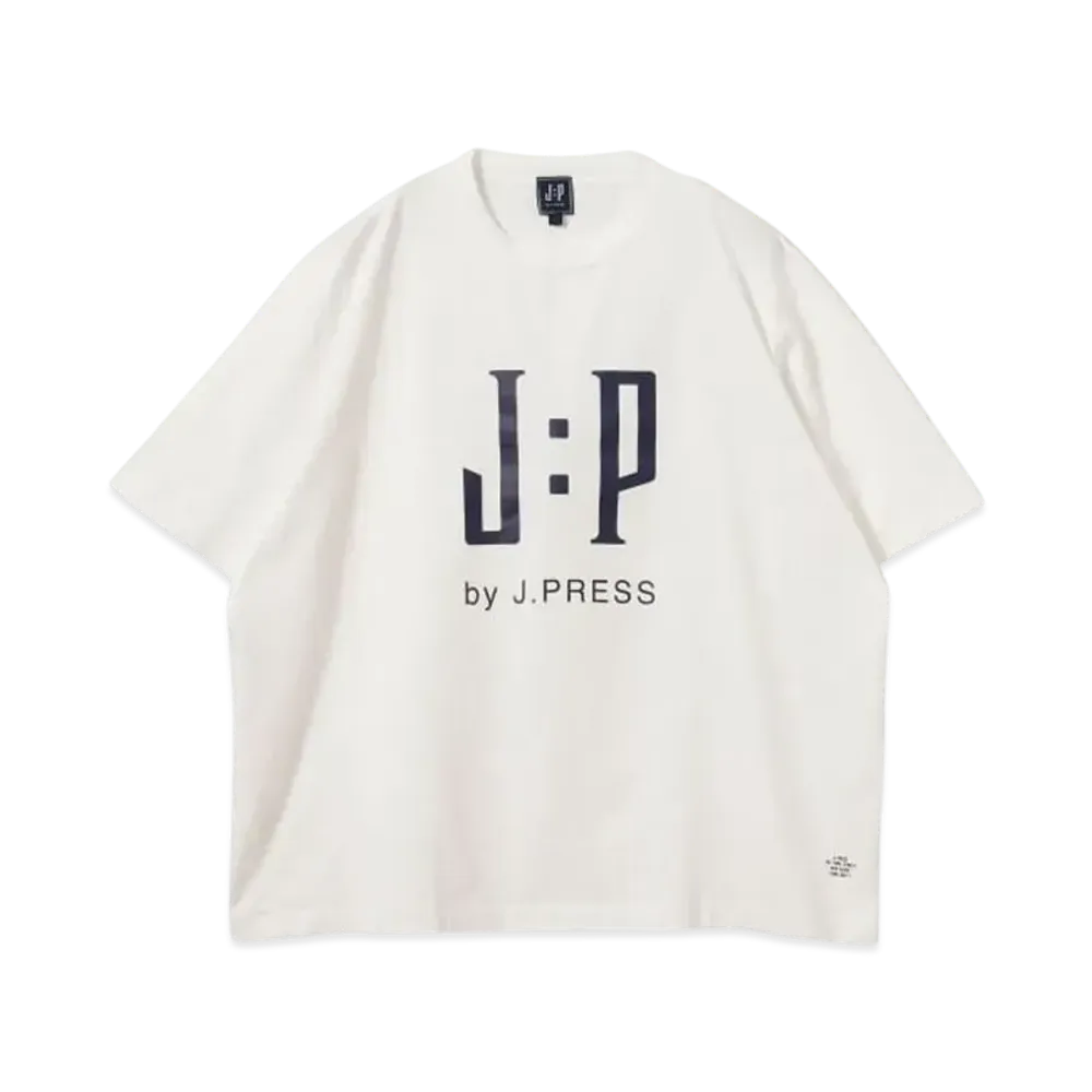 B:MING by BEAMS x J.PRESS ORIGINALS Logo Print T-shirt "White"