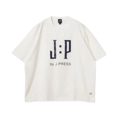 B:MING by BEAMS x J.PRESS ORIGINALS Logo Print T-shirt "White"