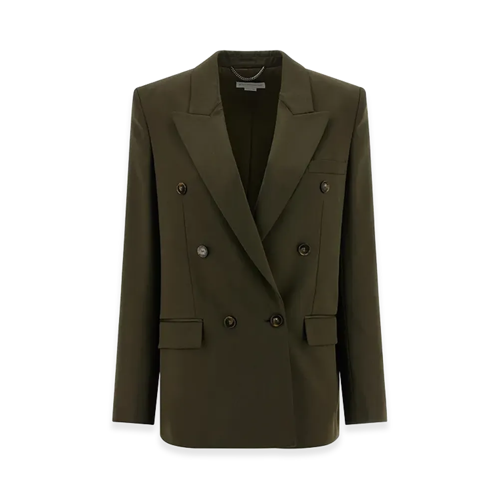 STELLA McCARTNEY Women's Wool Blazer "Olive Green"