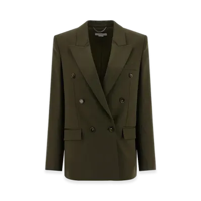 STELLA McCARTNEY Women's Wool Blazer "Olive Green"