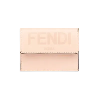 FENDI Micro Tri-Fold Wallet Leather "Pink"