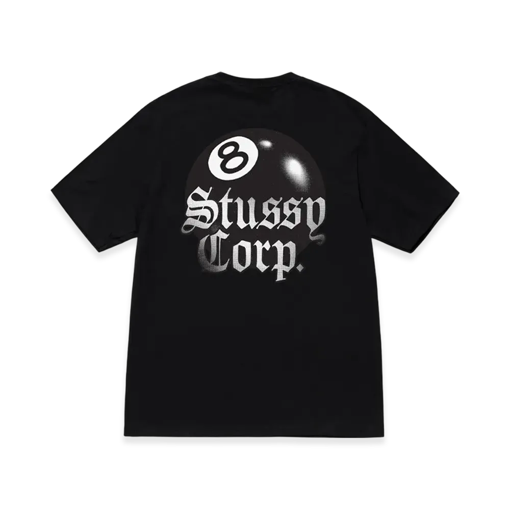 Stussy 8 Ball Corp Tee "Black"