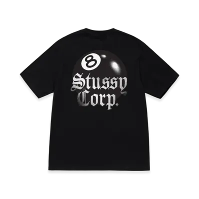 Stussy 8 Ball Corp Tee "Black"