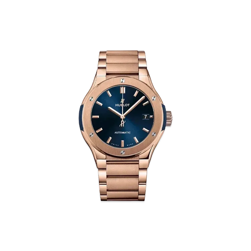 HUBLOT Classic Fusion Blue King Gold Bracelet 38mm