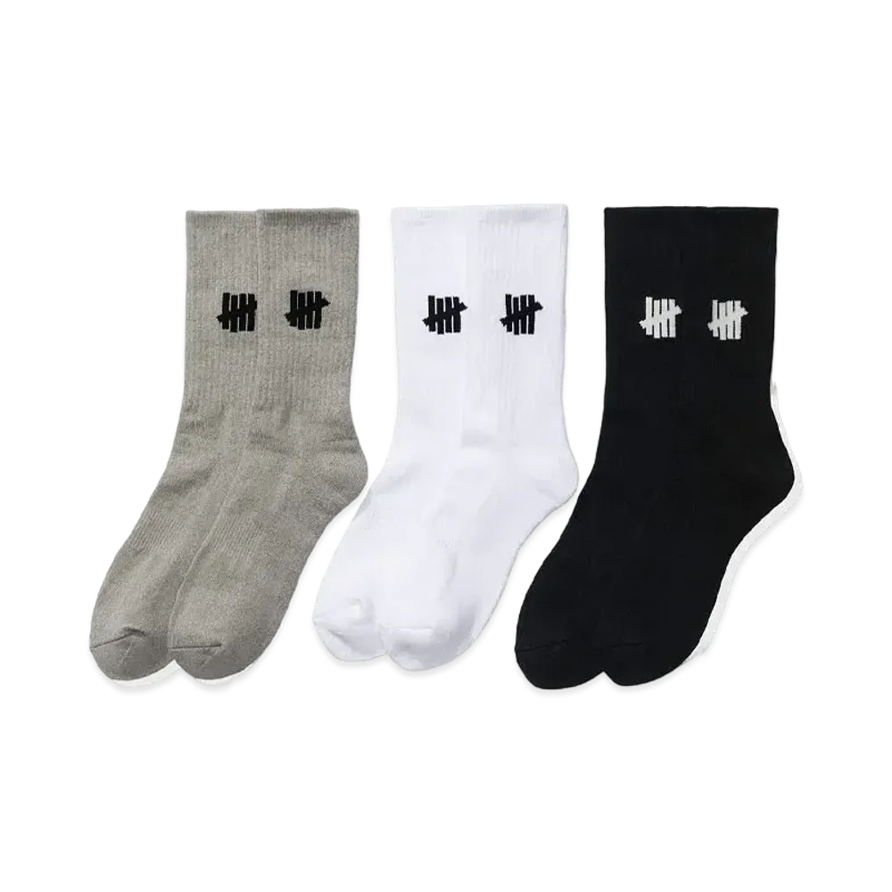 UNDEFEATED ICON CREW SOCK 3-PACK - 05017 "Multi"