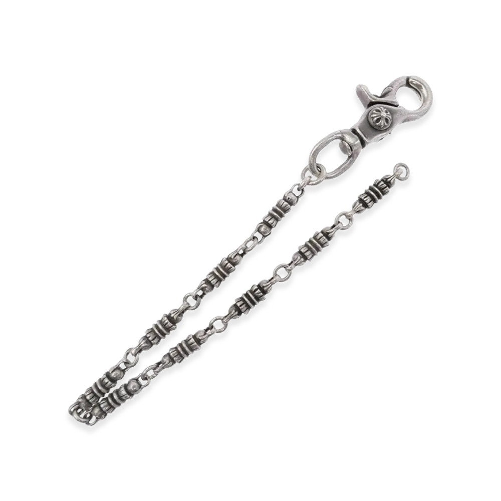 Chrome Hearts Barrel Short 1 Clip Wallet Chain "Silver"