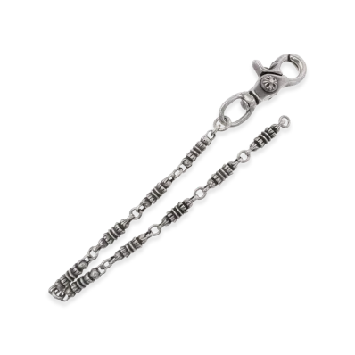 Chrome Hearts Barrel Short 1 Clip Wallet Chain "Silver"