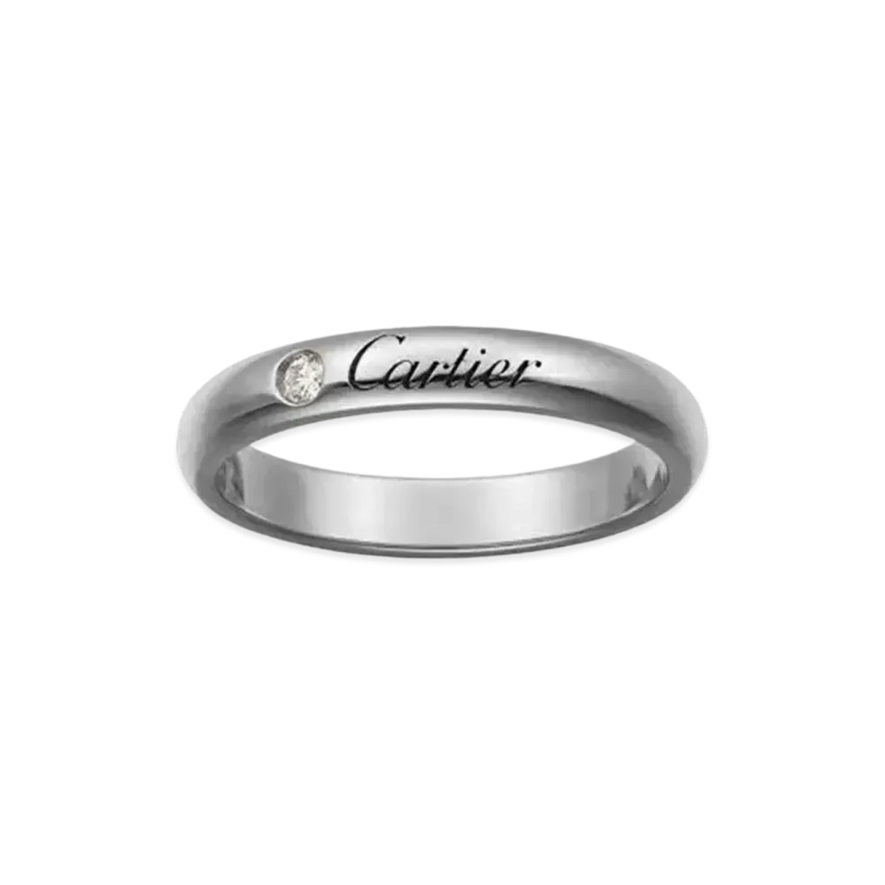Cartier C De Cartier Wedding Ban "Platinum/Diamond"