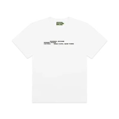 DENIM TEARS x Gabriel Moses Tee "White"