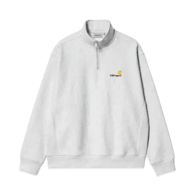 Carhartt WIP Half Zip American Script Sweat "Ash Heather"